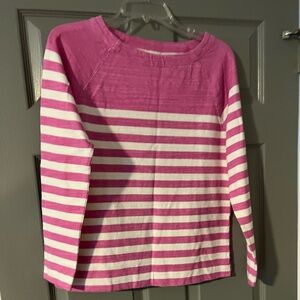Pink and White Striped Women’s Top